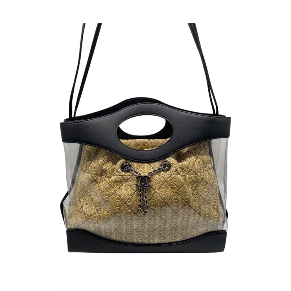 ❤️SOLD❤️Chanel PVC Shopping Tote Raffia 31